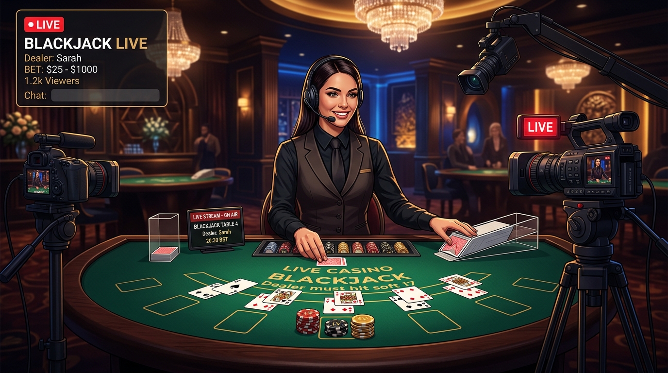 Live casino games including blackjack, roulette, and baccarat in Nigeria